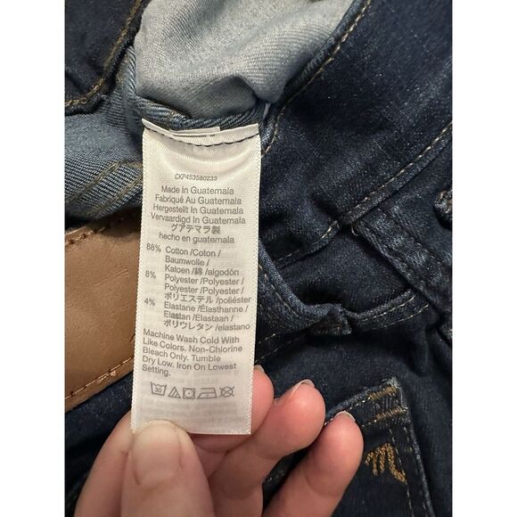 Madewell Women's 10" High-Rise Skinny Jeans Dark Blue Size 27 NEW RETAIL $128 - Picture 9 of 11